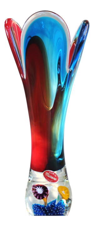 Vintage Sommerso Murano Glass Vase, Italy, 1960s