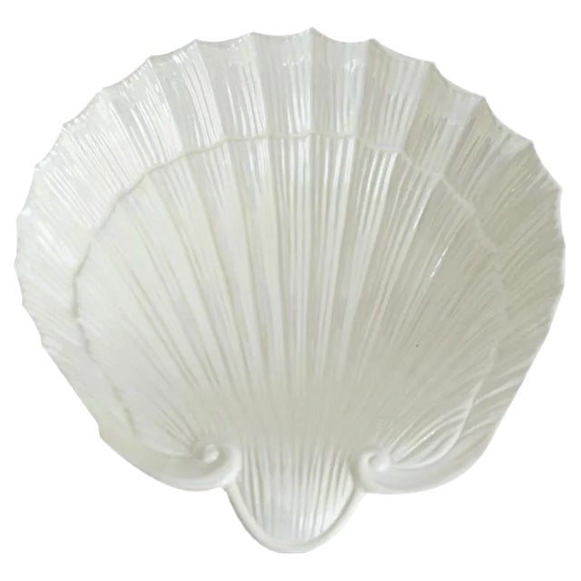 Vintage Shell Ceramic Bowl, Italy, 1970s For Sale