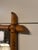 Brown Antique Faux Bamboo Mirror For Sale - Image 8 of 10