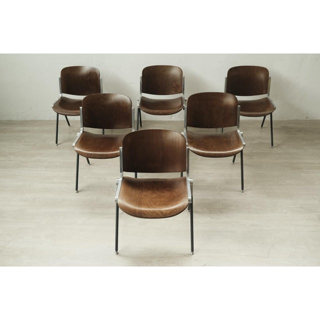 Industrial Agorà Chair by Paolo Favaretto, 1960s-1970s, Set of 6 For Sale - Image 9 of 9