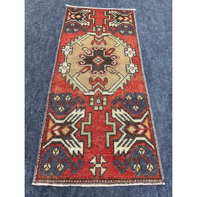Turkish Yastik Rug 1'4" x 2'11" #23691 Explore a curated collection of hallway runners, wool rugs, and handmade...