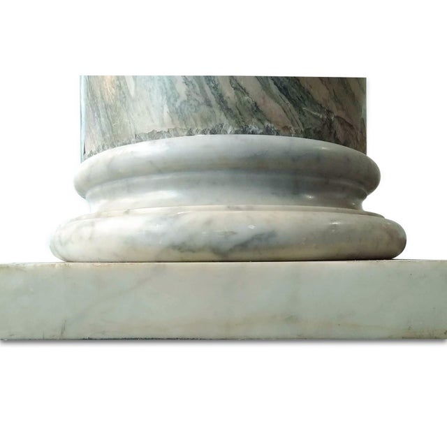 Pair of Marble Columns is an impressive original decorative object probably realized in the 19th century (bases are much...