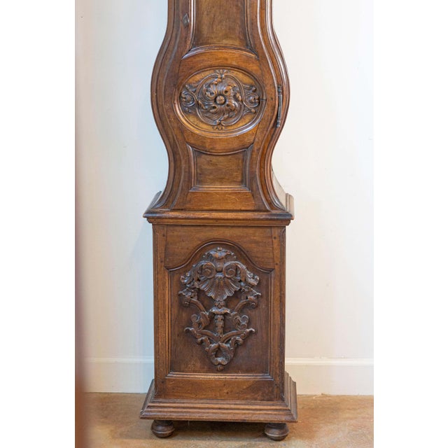 French Louis XV Period Walnut Longcase Clock from the Rhône Valley, circa 1760 For Sale - Image 12 of 16