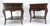 Pair of Thomasville Fine Inlayed Tops Cabriole Legs One Drawer End Tables MINT For Sale - Image 11 of 18