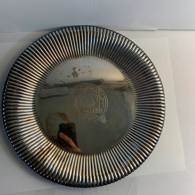 1939 New York World's Fair Rogers Silver Plate Platter For Sale - Image 12 of 12