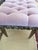 Late 19th Century Hollywood Regency Pink Velvet Tufted Bench With Ornate Carved Frame For Sale In San Diego - Image 6 of 9