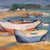 Yellow Mainié, Boats on the Shore Mainié, 1970s, Oil on Canvas, Framed For Sale - Image 8 of 18