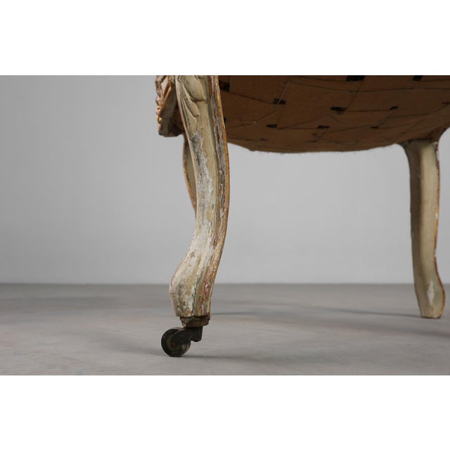 Antique Louis XV Chair in Carved Wood, 1800s For Sale - Image 10 of 14