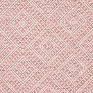 Sample - Schumacher Tortola Indoor/Outdoor Fabric in Coral For Sale