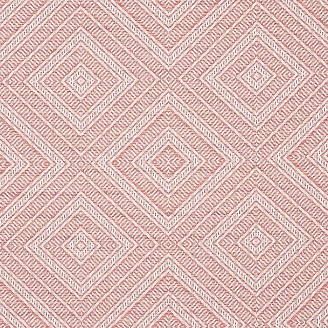 Sample - Schumacher Tortola Indoor/Outdoor Fabric in Coral For Sale