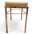Vintage Koch Originals Brass Vanity Bench Tufted Cream Vinyl Hollywood Regency For Sale - Image 4 of 9
