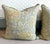 French Pair of 2 Custom Euro Down Pillows, Covered in Lewis & Wood “Wykeham” Linen Fabric For Sale - Image 3 of 7