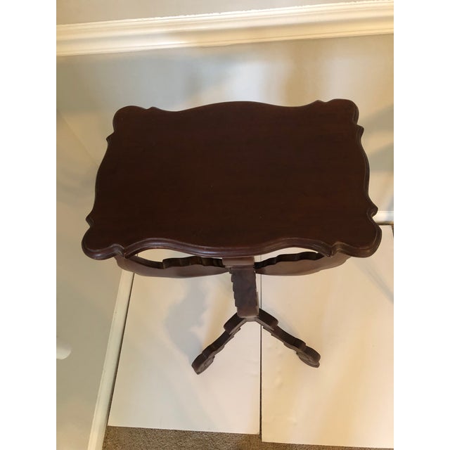 Vintage Carved Winged Dragon Pedestal or Plant Stand For Sale - Image 10 of 10