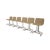 Art Deco 1970s Set of 6 Tubular Chrome Swivel Barstools For Sale - Image 3 of 10