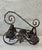 Vintage Metal Wine Bottle Rack With Grape Leaf Design For Sale In Austin - Image 6 of 12
