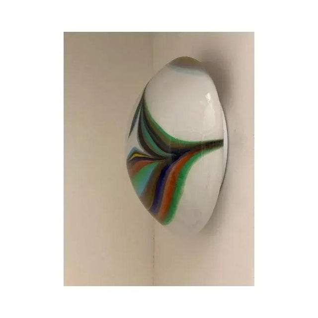Contemporary White Murano Glass Wall Lights by Simoeng, Set of 2 For Sale - Image 3 of 13