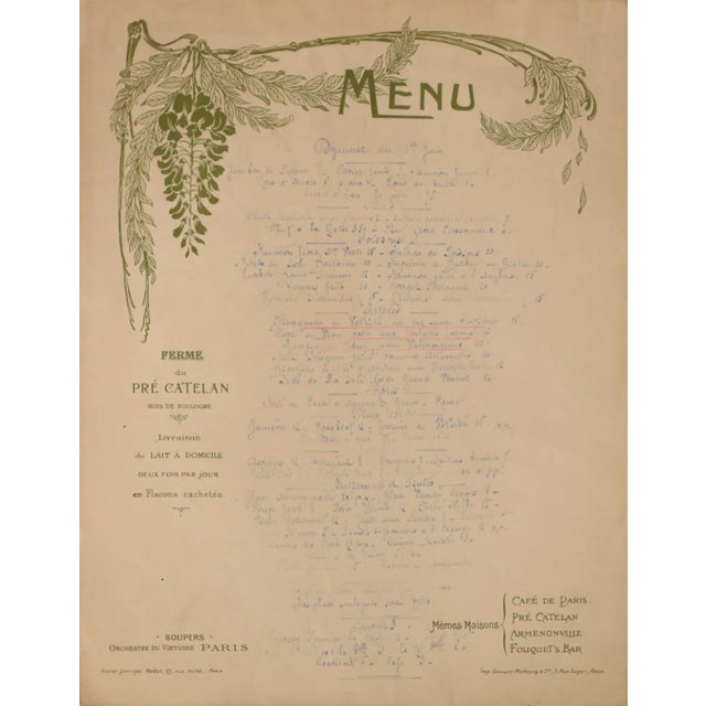 Date: 1914 Size: 11.5 x 15 inches Artist: Atelier Georges Redon About The Poster: From the Cafe de Paris website: "That's...