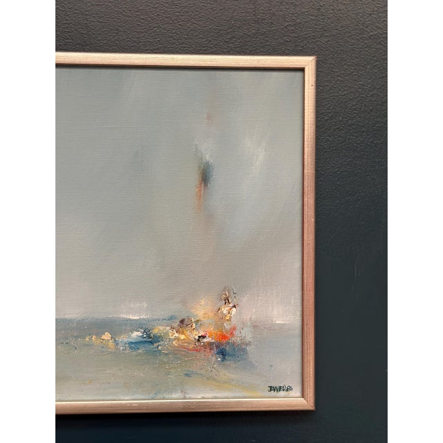 1980s Jan Ed, Seascape, 1986, Oil on Canvas, Framed For Sale - Image 5 of 18