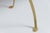 1950s Mid-Century Italian Chiavari Solid Brass Side Chair With Green Cushion For Sale - Image 12 of 12
