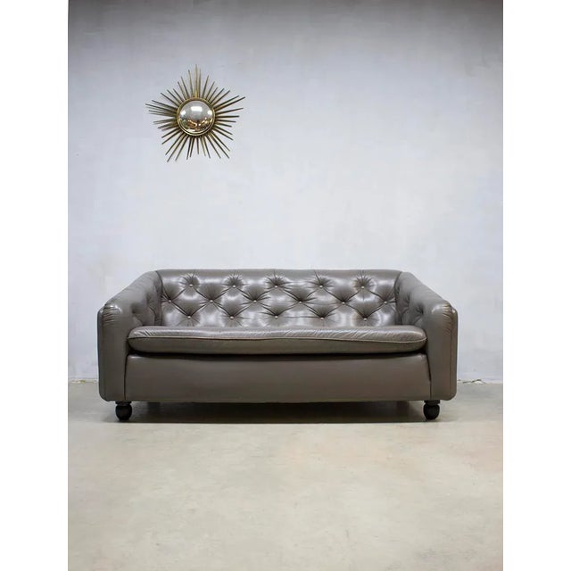 Artifort Vintage Leather Sofa by Geoffrey Harcourt for Artifort For Sale - Image 4 of 4