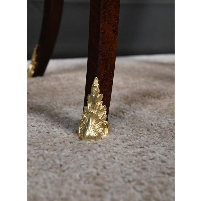 Small Louis XV Style Marquetry Worktable, Late 19th Century For Sale - Image 12 of 18