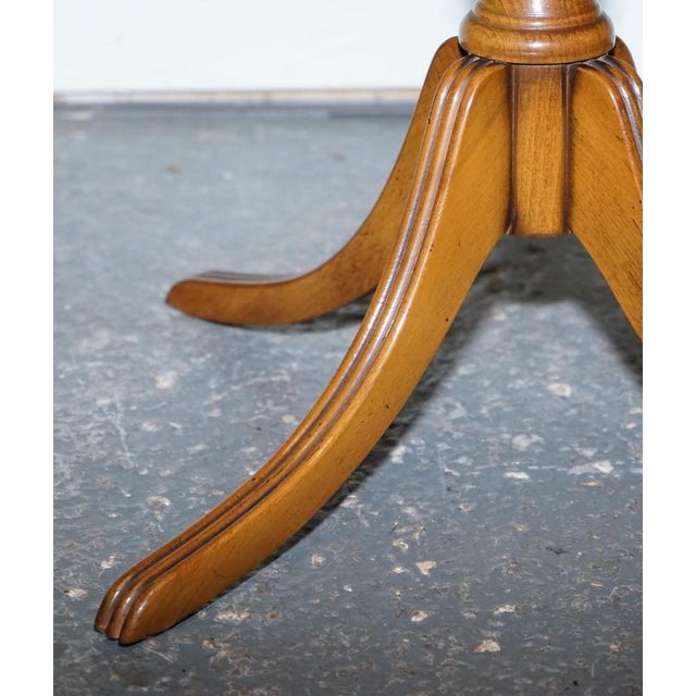 Wood Vintage Yew Wood Side Table For Sale - Image 7 of 11