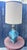 Mid 20th Century Hollywood Regency Mod Glass Lamp For Sale - Image 4 of 5
