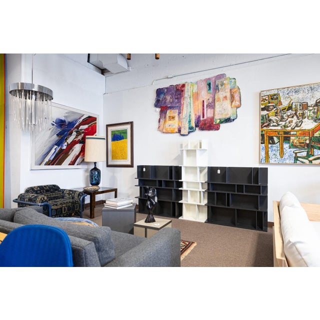 2010s Pair of BoConcept Como System Matte White Lacquered Contemporary Shelving Units For Sale - Image 5 of 8