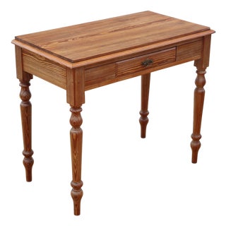 Antique Pitch Pine Desk or Side Table, 19th Century For Sale