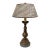 Vintage Classic Solid Brass and Green Marble Table Desk Lamp For Sale