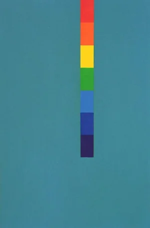 "Uplift" Contemporary Minimalist Geometric Oil Painting by Shyun Song