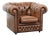 Chesterfield Club Chair in Cowhide For Sale