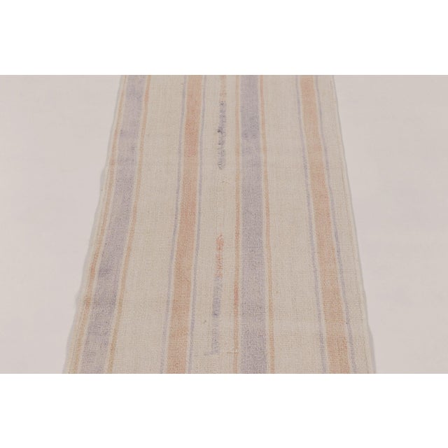 Rug & Kilim Rug & Kilim’s Contemporary Flatweave Runner With Subtle Linear Stripes For Sale - Image 4 of 9