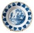 18th Century Dutch Delft Blue and White Chinoiserie Plate with Folly For Sale