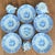 Wood & Son Antique Wood & Sons "Yuan" Pattern Blue and White Transferware Coffee & Tea Set - Mixed Demitasse and Teacup Lot of 9 For Sale - Image 4 of 16