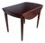 Compact Drop-Leaf Table in Mahogany For Sale