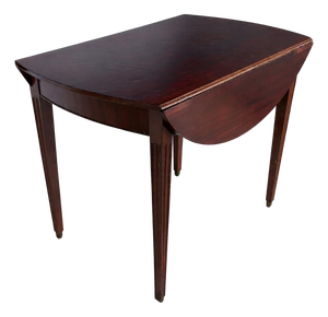 Compact Drop-Leaf Table in Mahogany