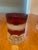 Mid-Century Modern Vintage Ruby Red Glass Pitcher & 6 Tumblers Set - White and Gold Banded Barware For Sale - Image 3 of 11