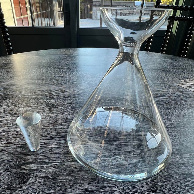 1980s Ligne Roset Offrande Carafe Decanter Designed and Signed by Pascal Mourgue For Sale In San Francisco - Image 6 of 11