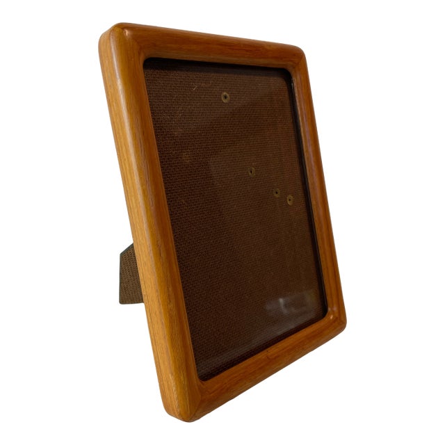 Mid-Century Modern Solid Teak Picture Frame Danish Modern Wall or Tabletop Display For Sale