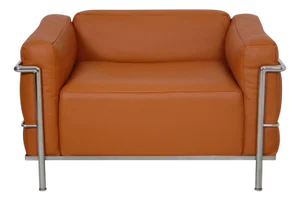LC3 Lounge Chair in Cognac Bizon Leather by Le Corbusier, 1990s