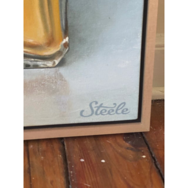 Ben Steele "Cowboy No.5" Oil on Canvas For Sale - Image 4 of 4