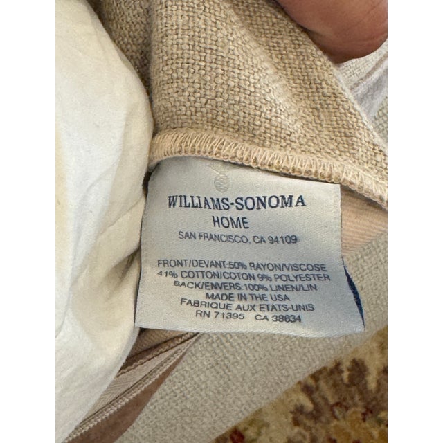 Williams-Sonoma Taupe Lumbar Pillows, Pair For Sale - Image 12 of 12