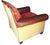 Ruby Red 1980s Luxury Reinvented: The Ricardo Chair and Ottoman Set by King Hickory For Sale - Image 8 of 12