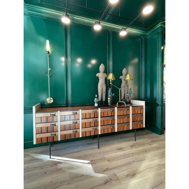 Loft Sideboard by Lola Glamour Dimensions: D 45 x W 220 x H 90 cm Materials: Wood, iron.