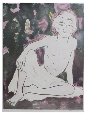 Arie Smit, Balinese Boy, Original Lithograph, 1980s, Framed