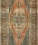 Turkish Antique Turkish Colorful Oushak Gallery Rug in Blue Brown & Terra-Cotta For Sale - Image 3 of 9