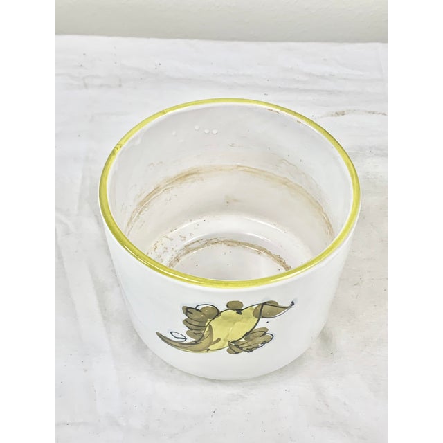 Vintage Italian Floral Cachepot For Sale - Image 4 of 9