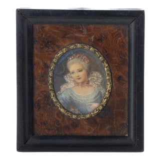 Miniature of Marie Antoinette, 20th Century, Enamel For Sale