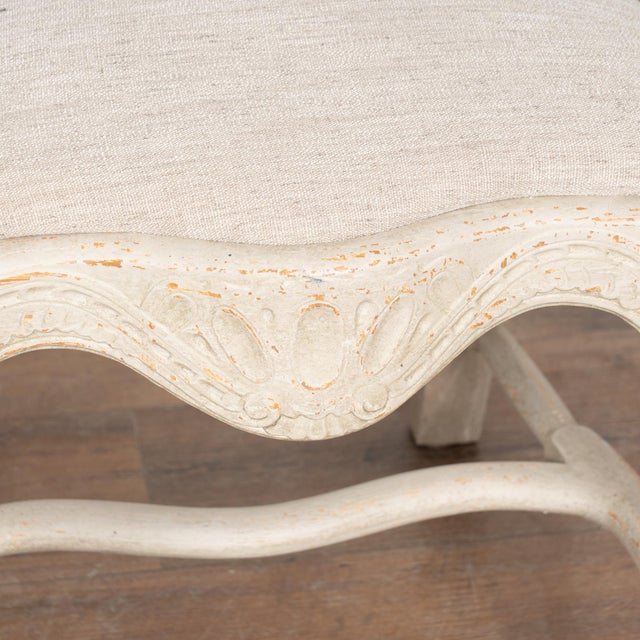 White 19th Century Swedish White Gustavian Dining Chairs, Set of 10 For Sale - Image 8 of 12